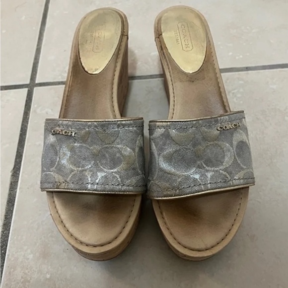 Coach wedge sandals size 11 - Picture 3 of 4